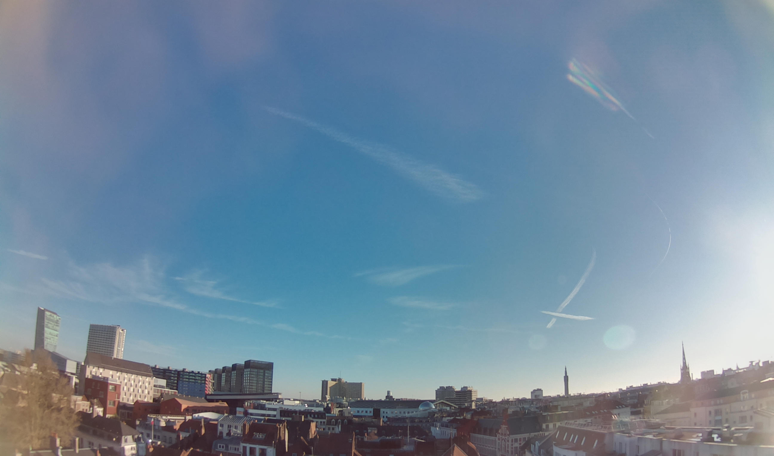 Panorama de Lille depuis le point de vue de la webcam